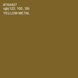 #7A6427 - Yellow Metal Color Image